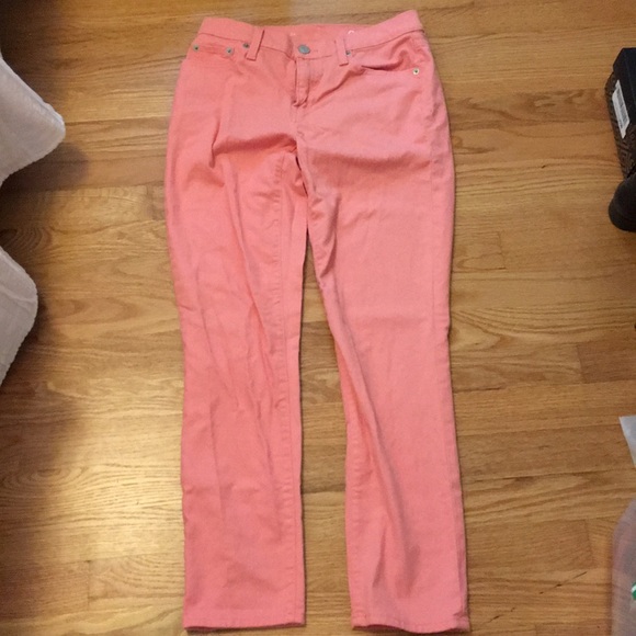 Gap 24r salmon pink skinny jeans - Picture 1 of 3